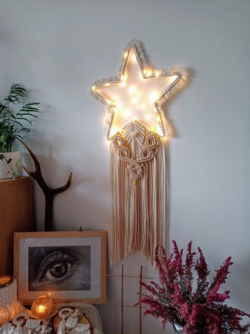 Makrama podświetlana GWIAZDA