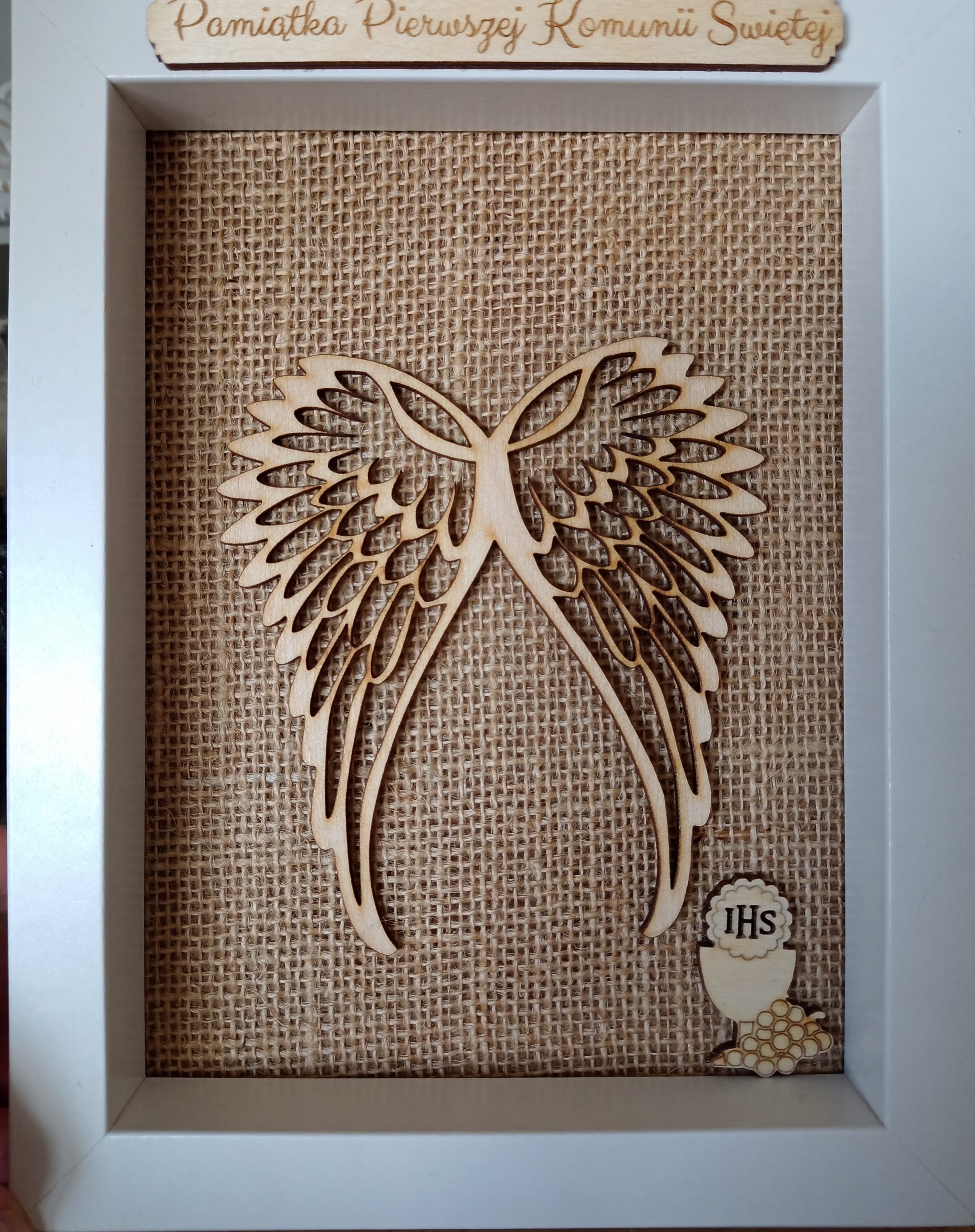 Anioł na Komunię w ramce - obrazek 23