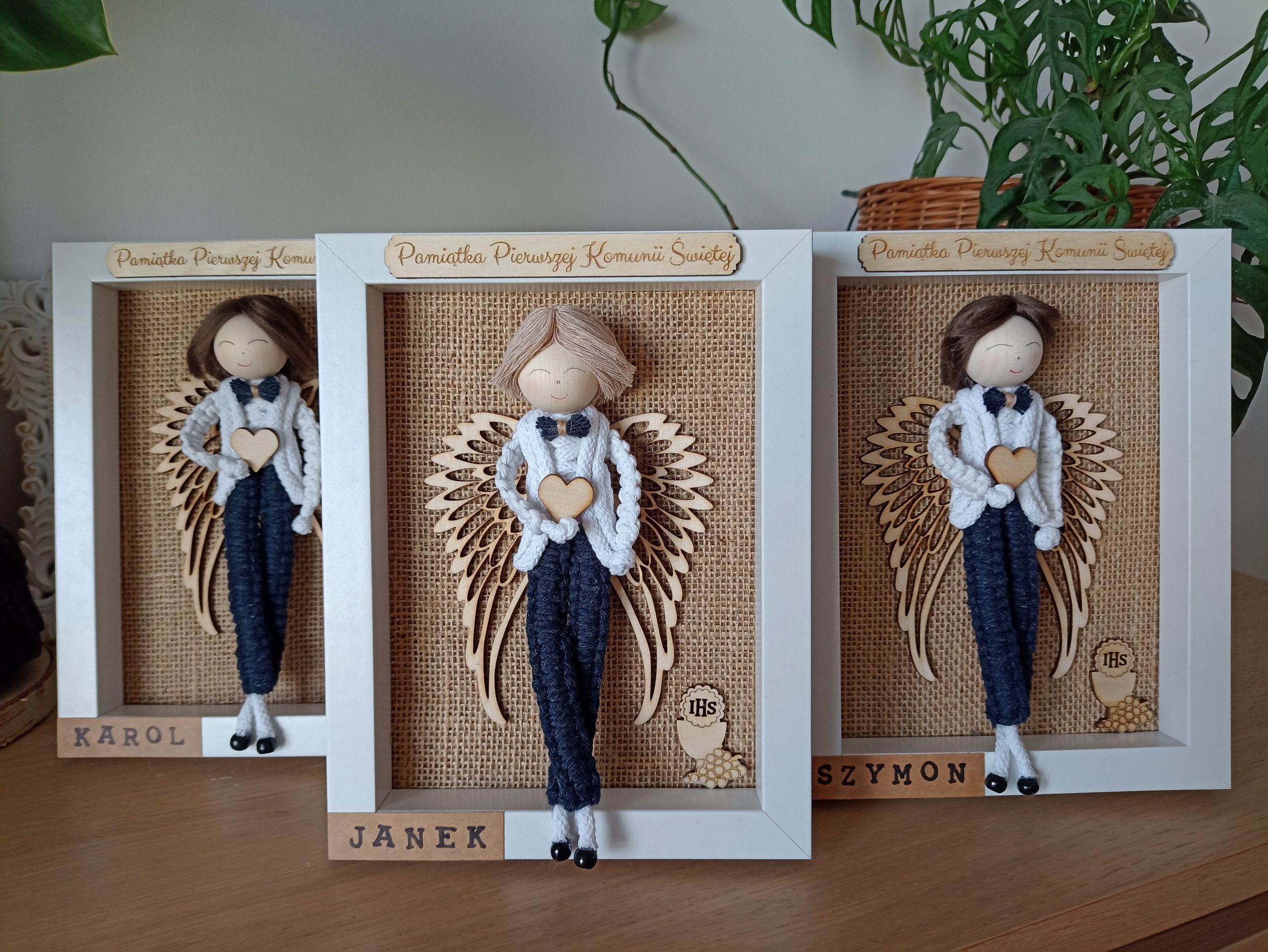 Anioł na komunię chłopiec