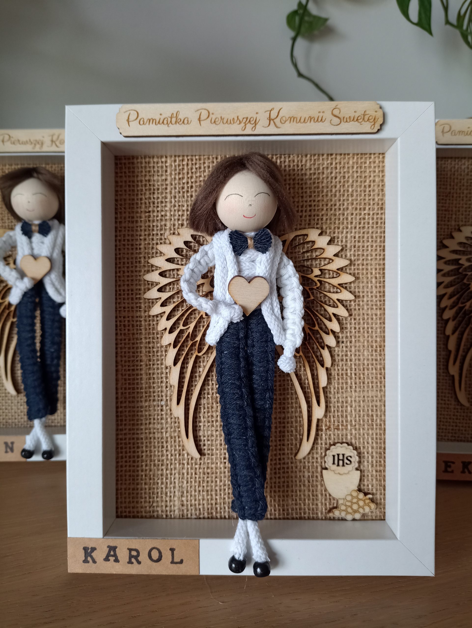 Anioł na Komunię w ramce - obrazek 16