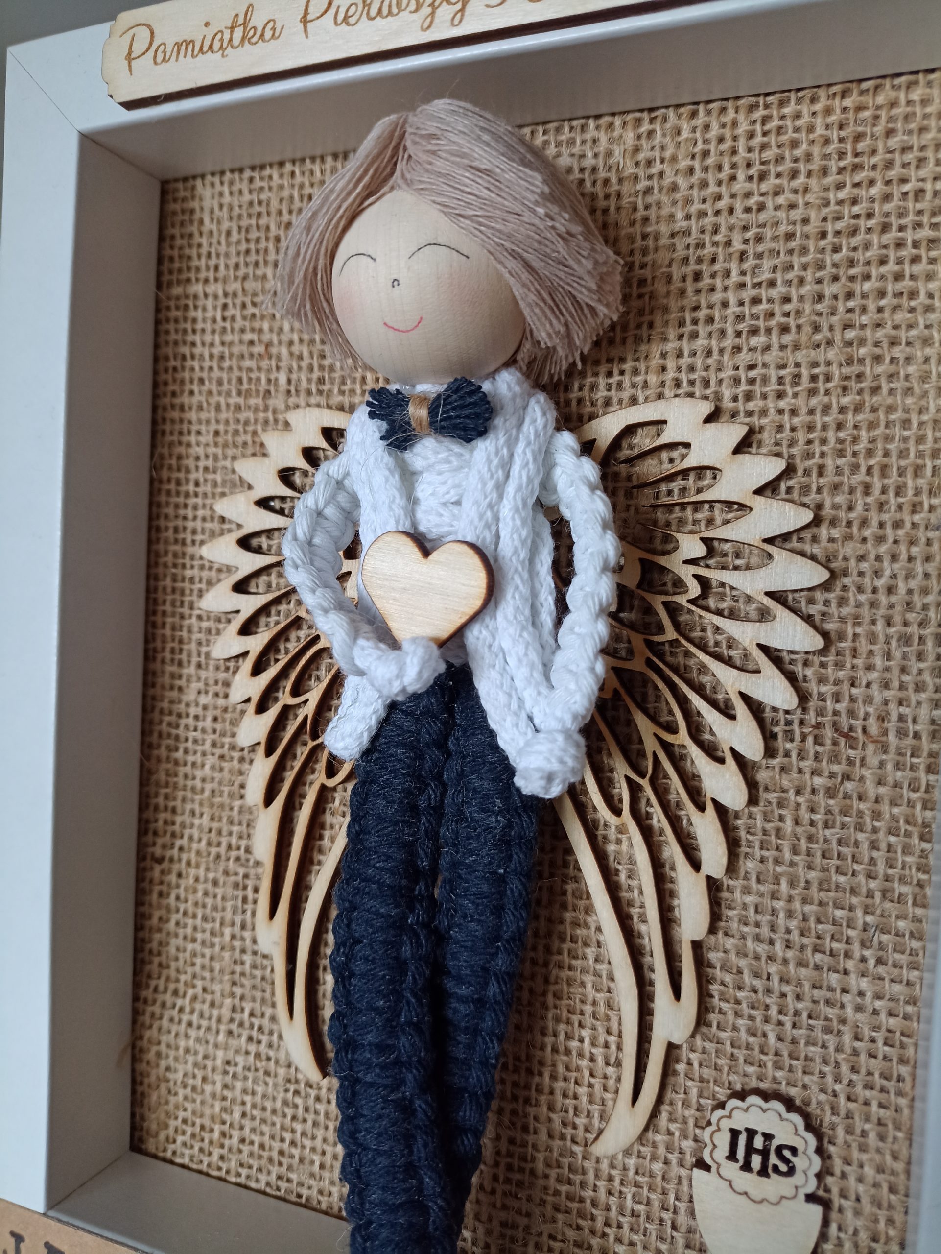 Anioł na Komunię w ramce - obrazek 15