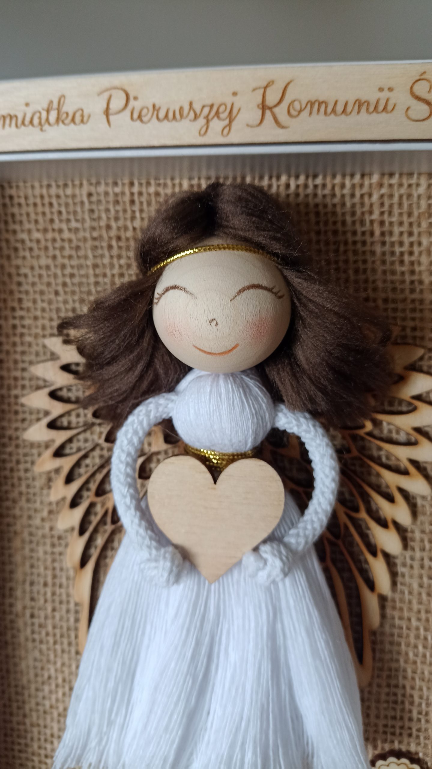 Anioł na Komunię w ramce - obrazek 13