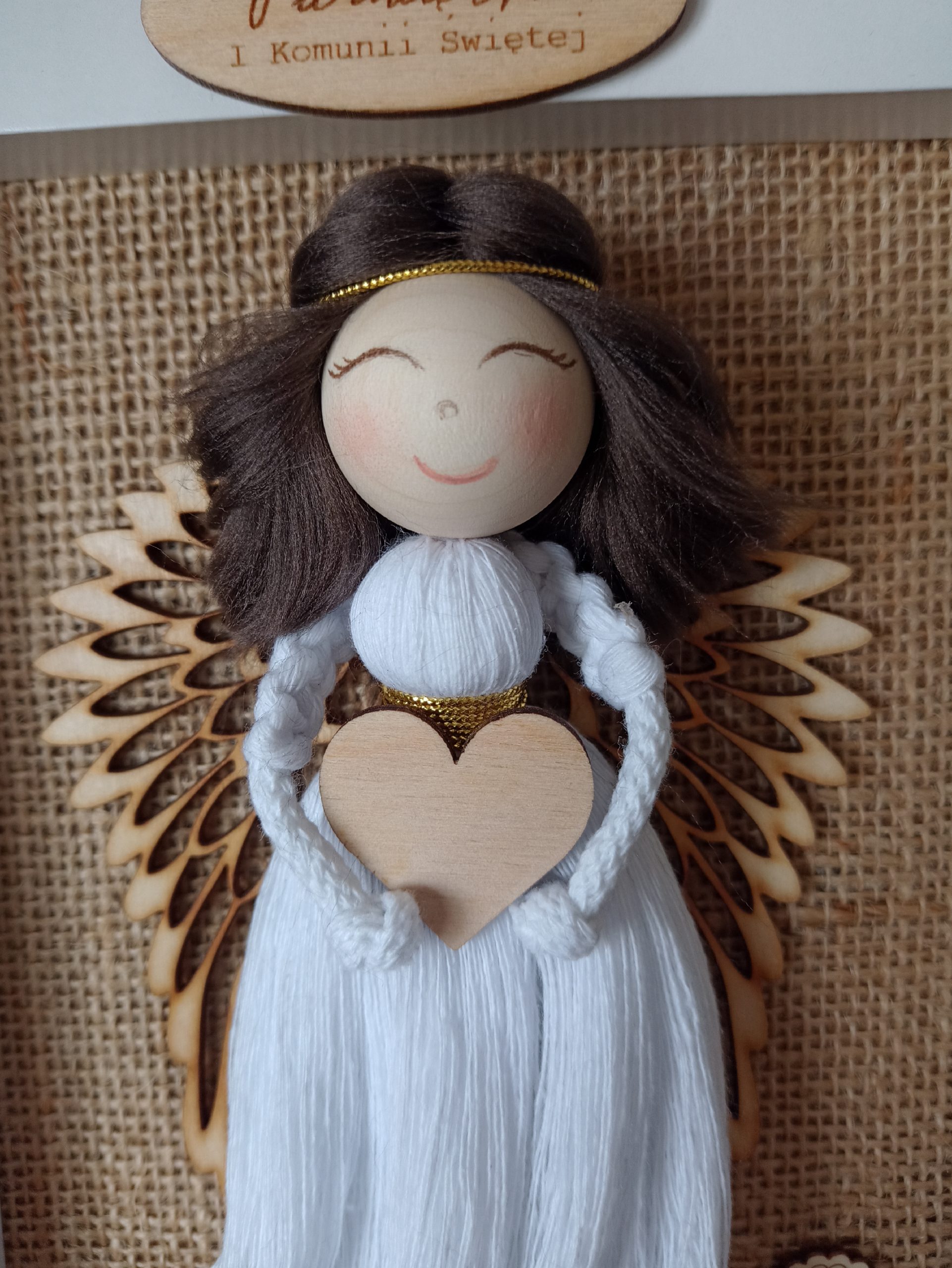 Anioł na Komunię w ramce - obrazek 11