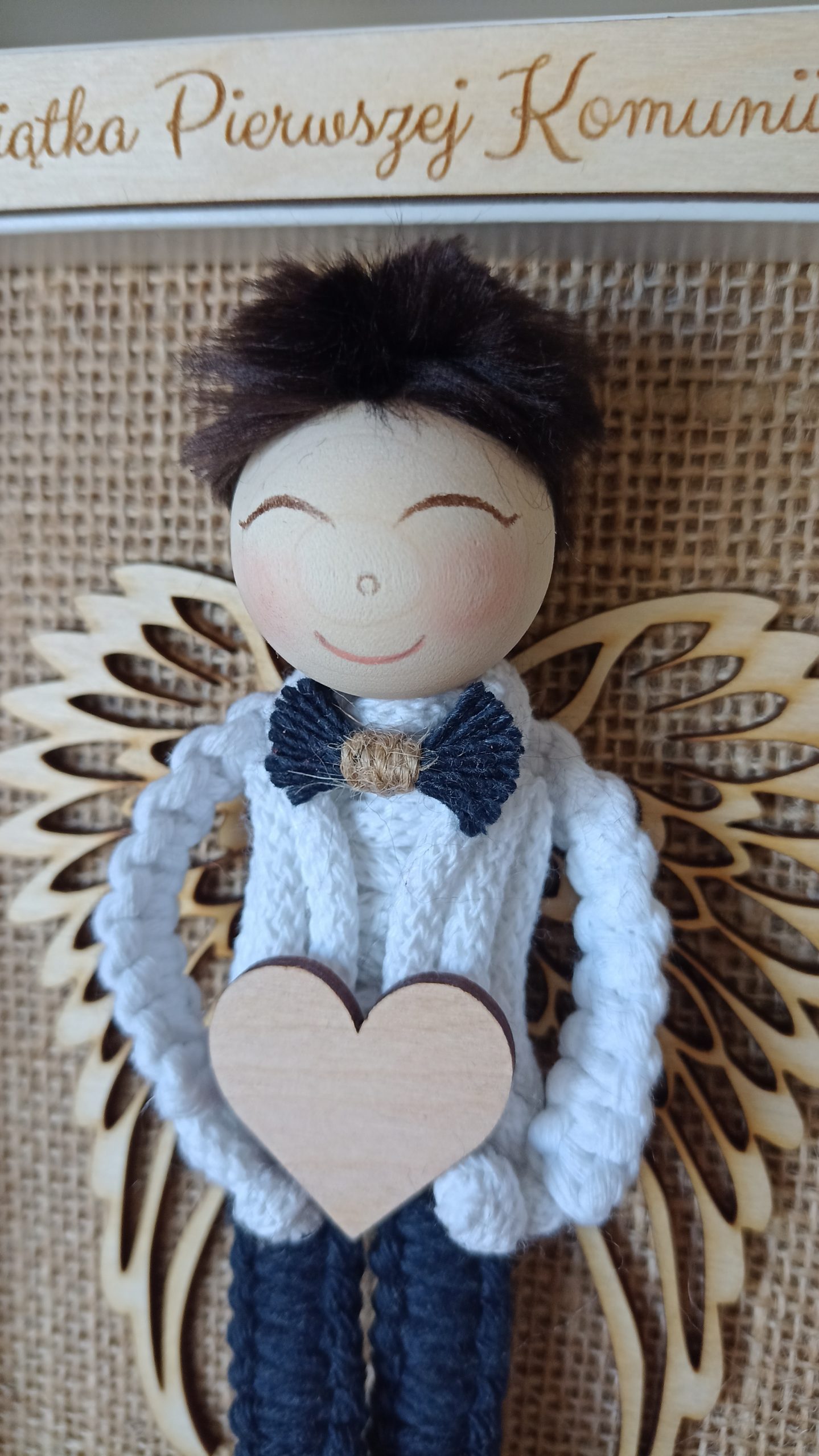 Anioł na Komunię w ramce - obrazek 6