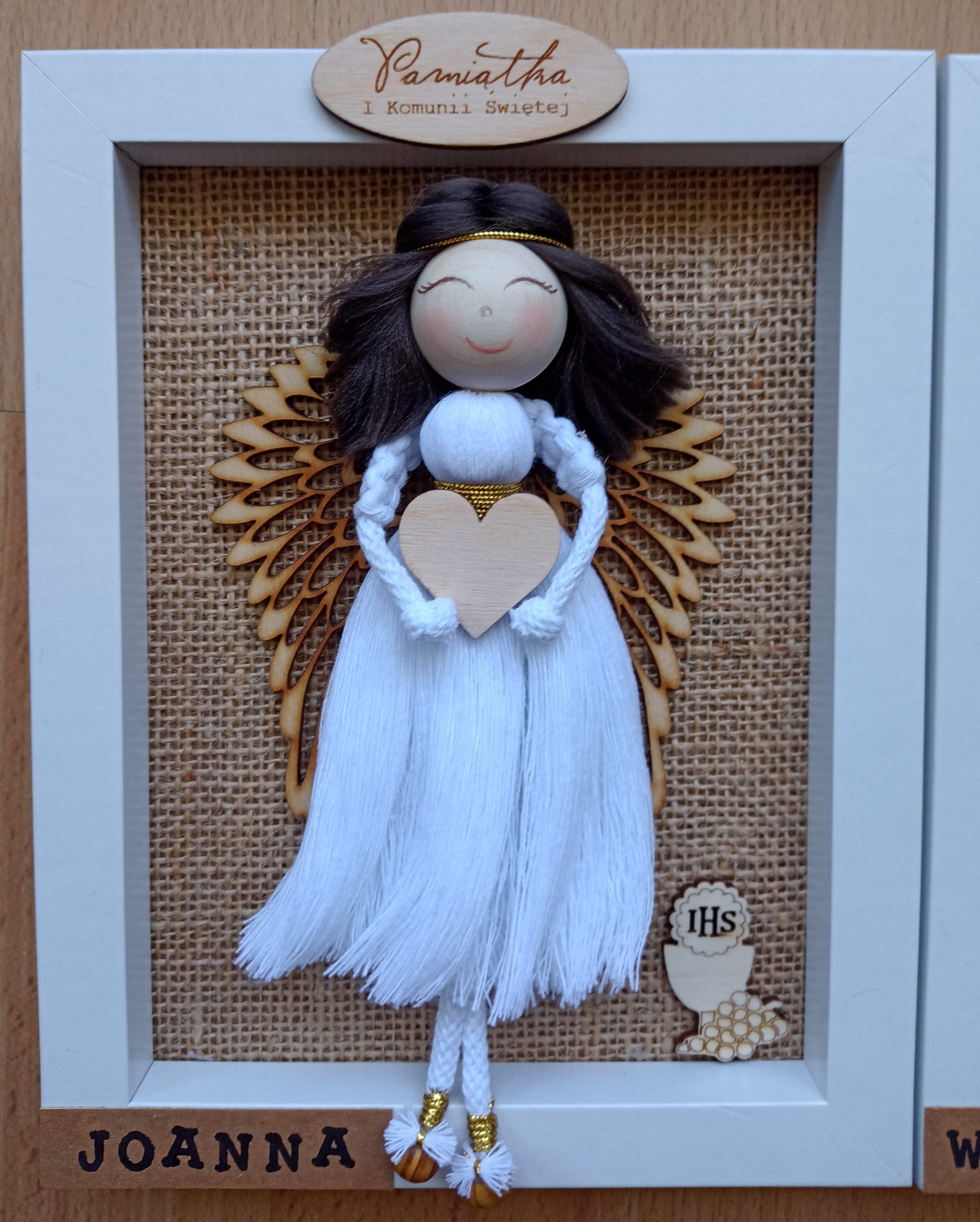 Anioł na Komunię w ramce - obrazek 10