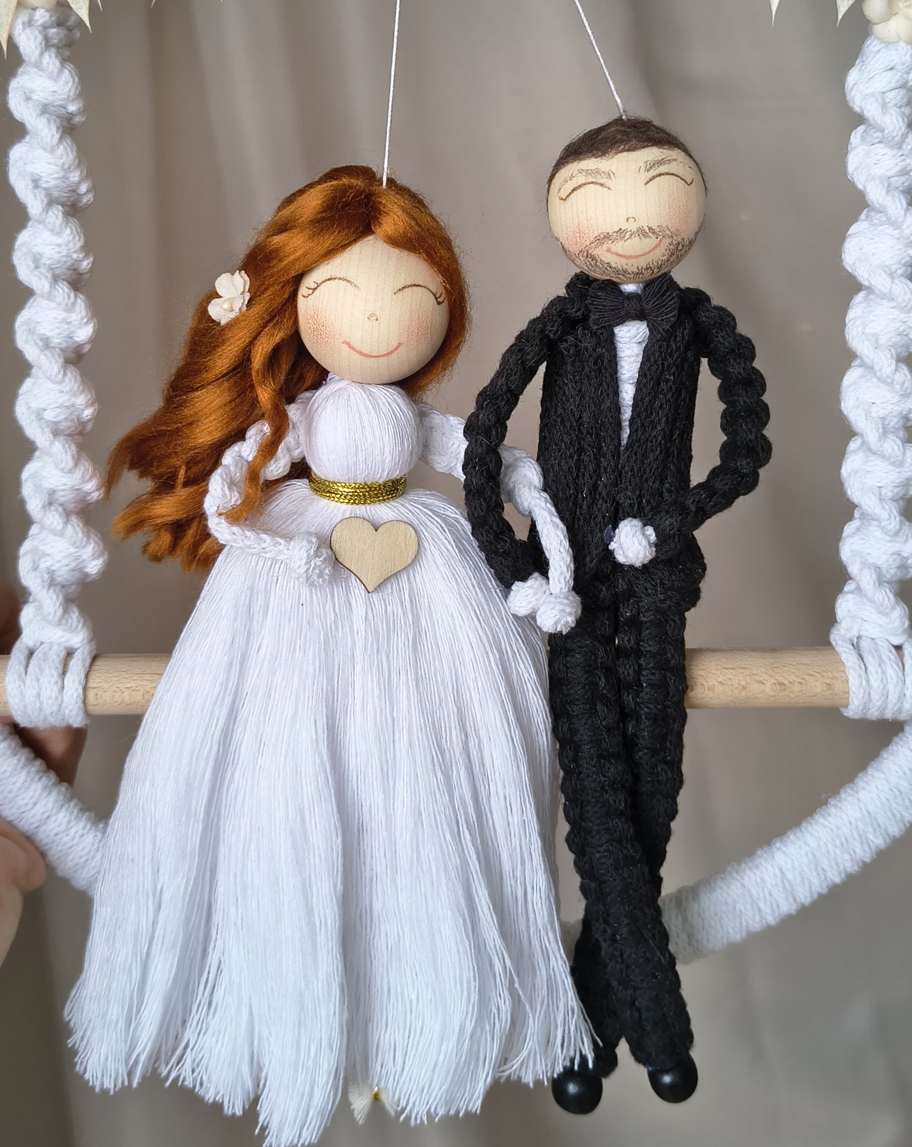 Prezent na ślub - para młoda na huśtawce - obrazek 4