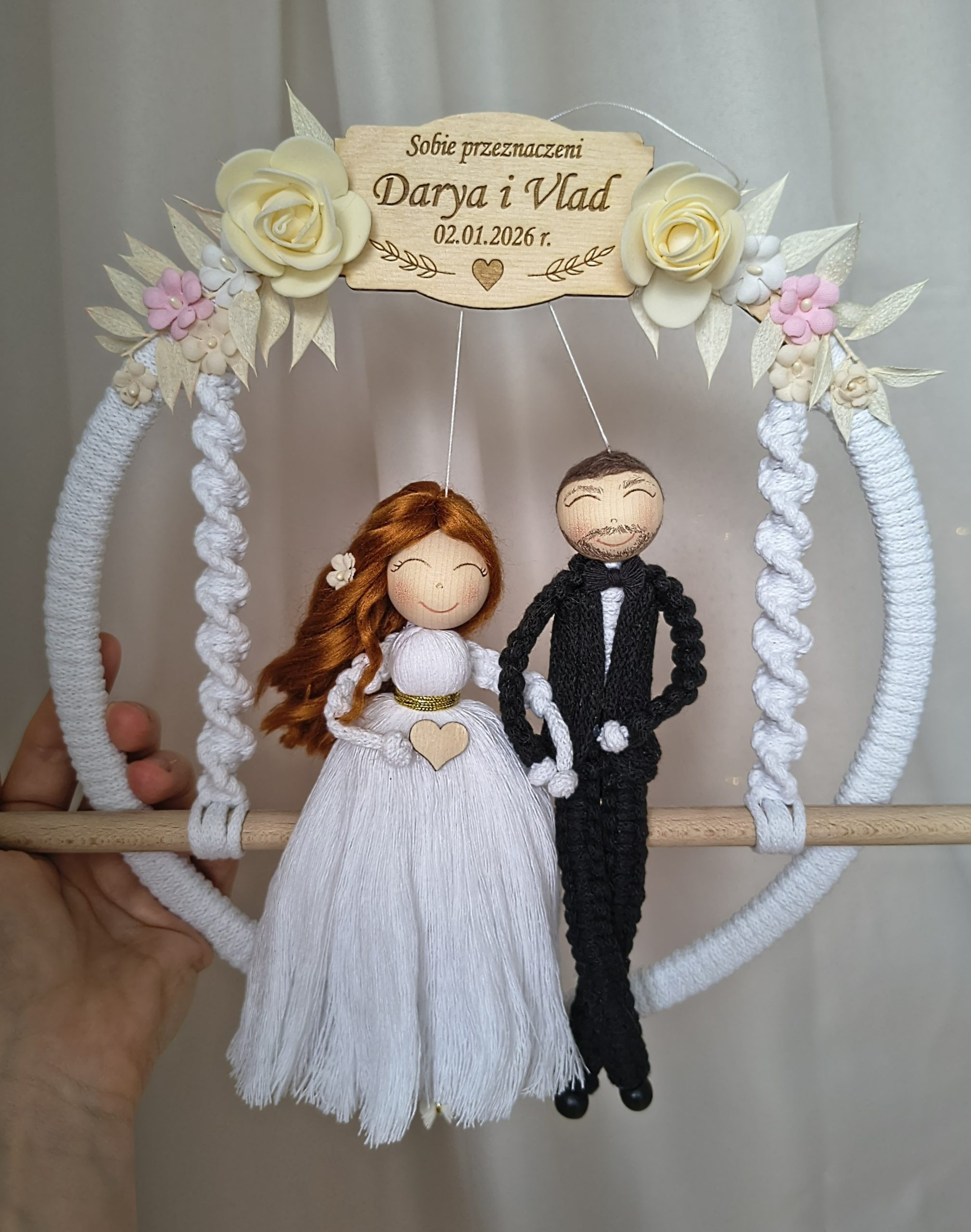 Prezent na ślub - para młoda na huśtawce - obrazek 3