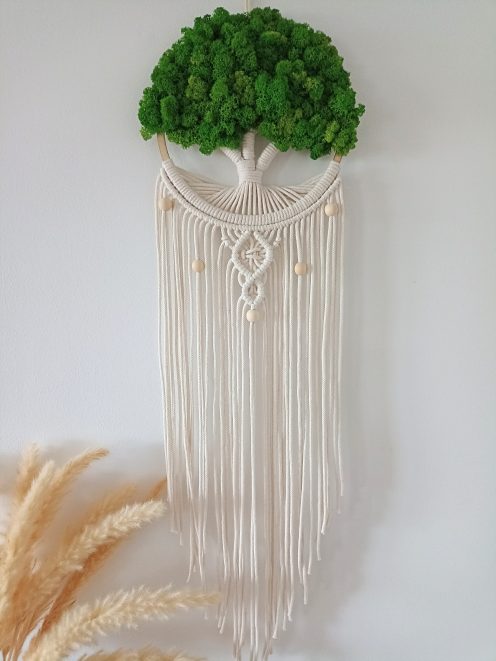 Drzewo życia makrama z mchem