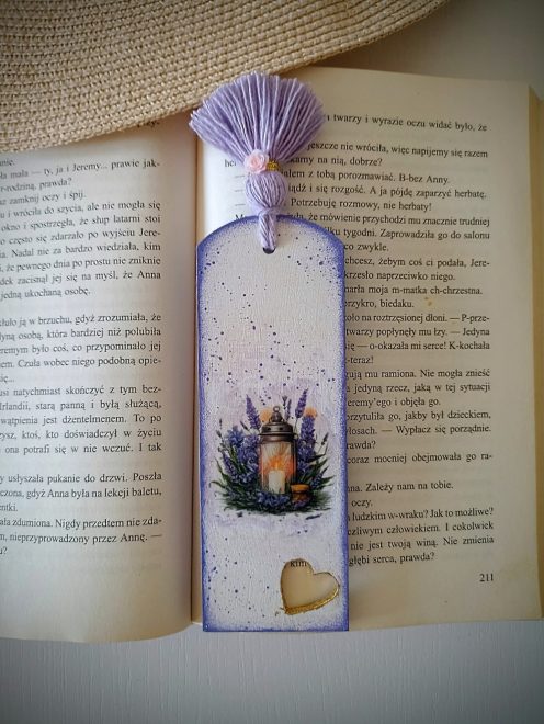 Zakładka do książki lawenda