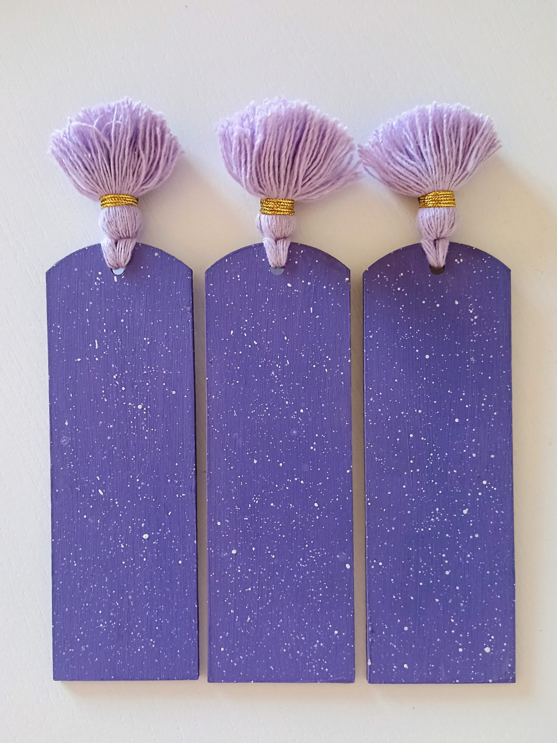 Zakładka do książki lawenda – decoupage, styl prowansalski