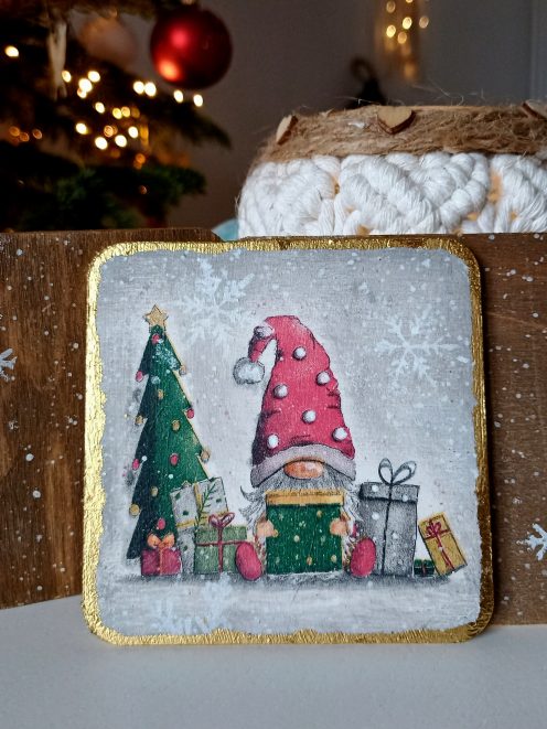 Świąteczna podkładka pod kubek SKRZAT